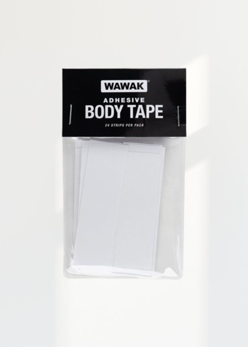 Double Sided Body Tape - 1" X 3" - 24 Strips/Pack - Clear