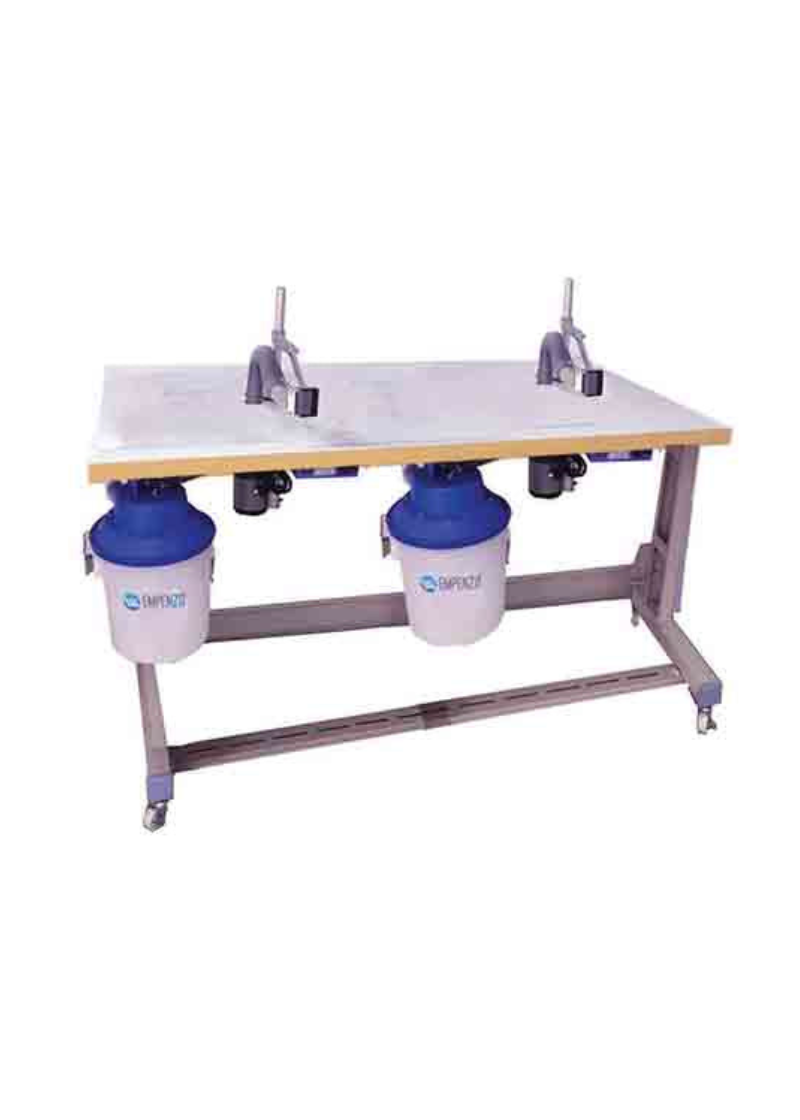 Double Head Thread Trimmer Machine Suction Cutter Denim Garment Stand