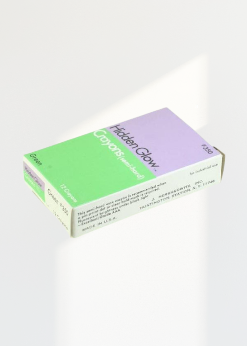 Dozen Hidden Glo Invisible-Fluorescent Pencil Crayons - Universal D350HG