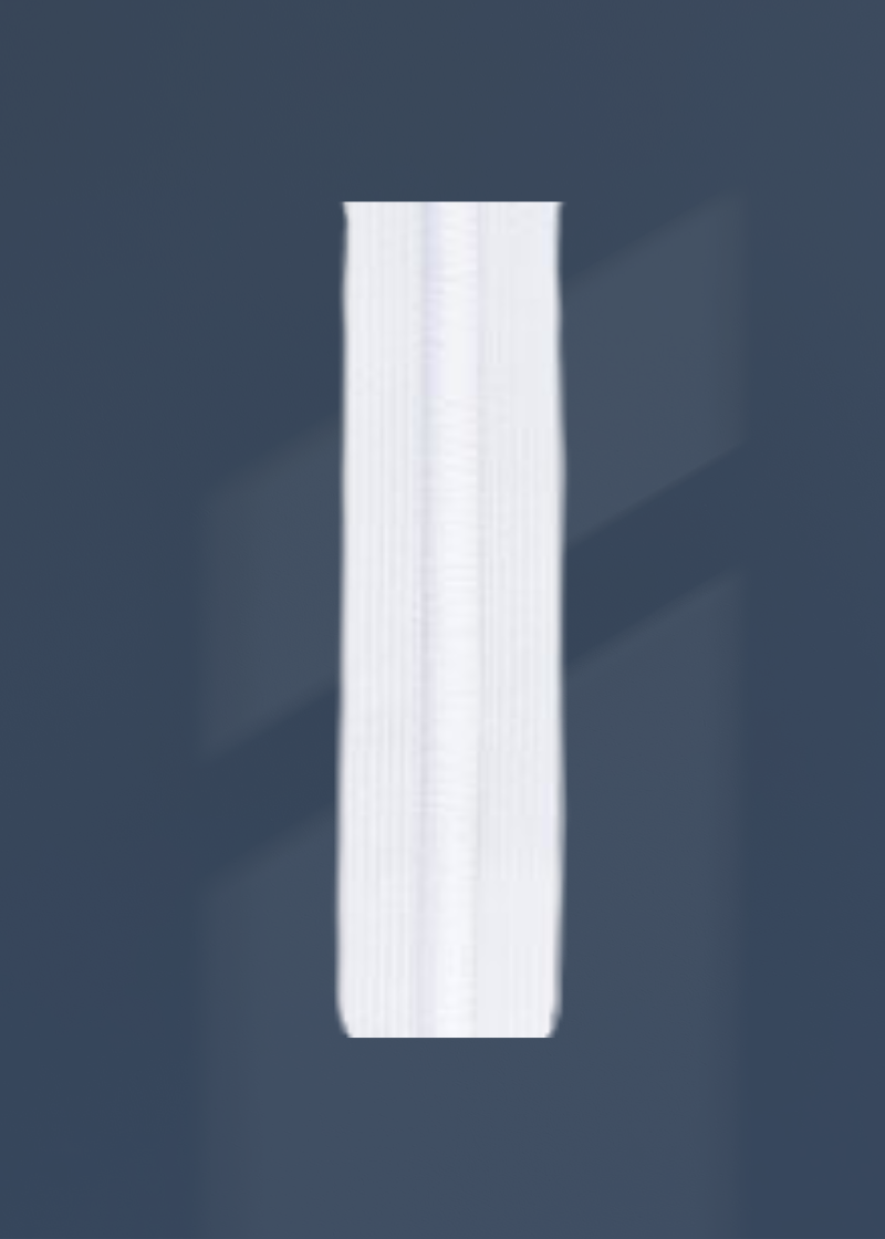 Drawcord Waistband Elastic - 1 1/4" x 1 1/4 yds. - White