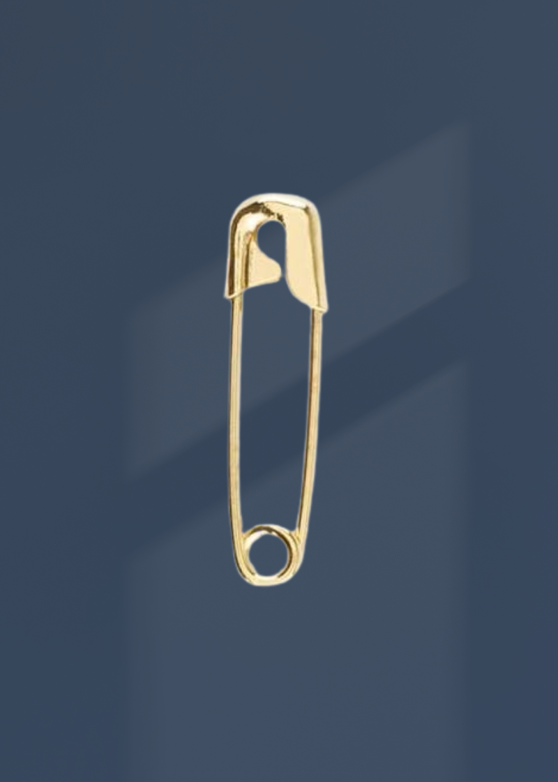 Dritz Closed Brass Safety Pins - #00 - 3/4" - 15/Box