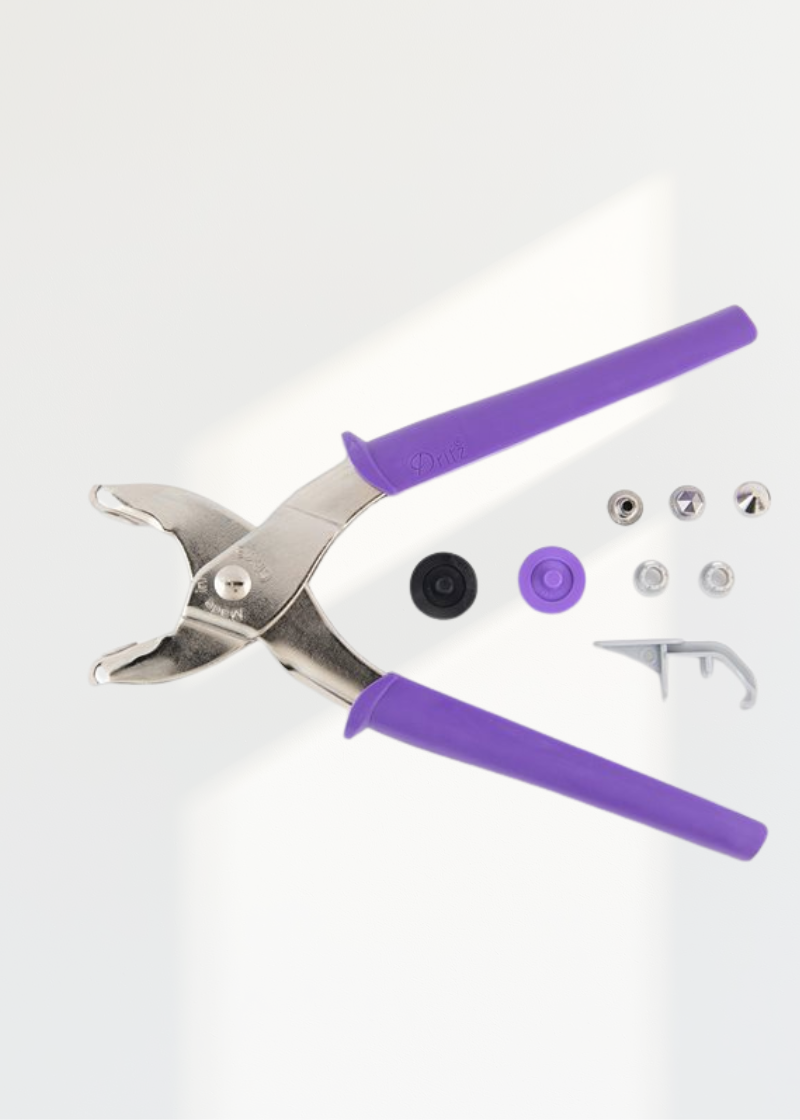 Dritz Heavy-Duty Standard Ring Snap Plier Kit For 24L (5/8") & 22L (9/16") Snaps