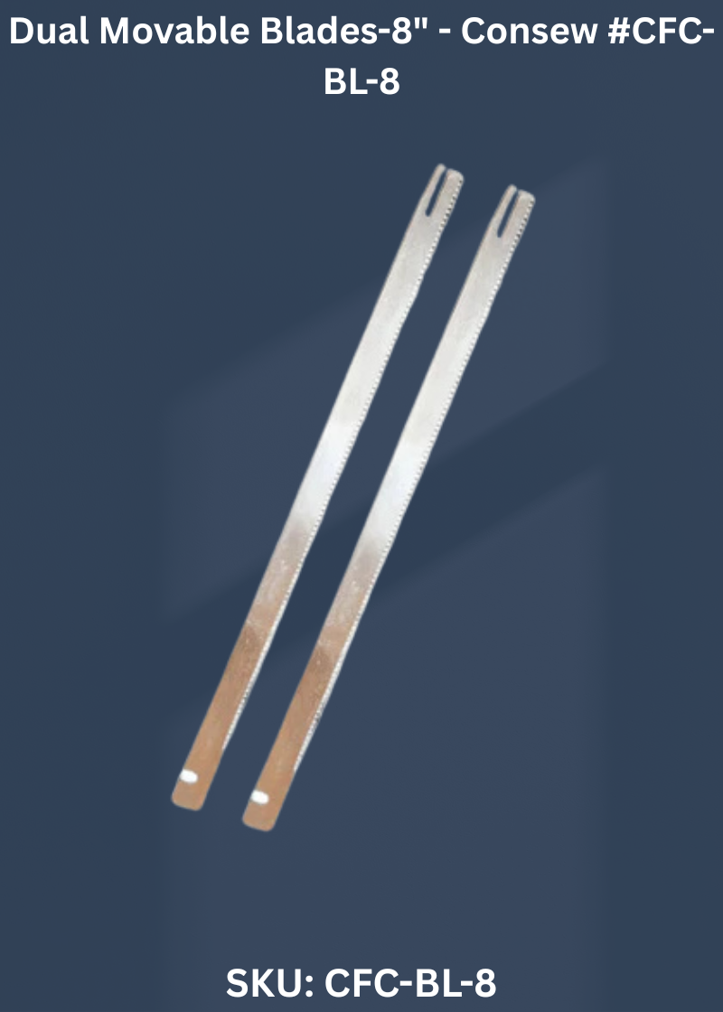 Dual Movable Blades-8" - Consew #CFC-BL-8