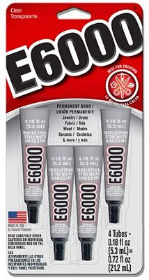 Amazing E6000 Glue E-6000 Adhesive 4 tubes .18oz