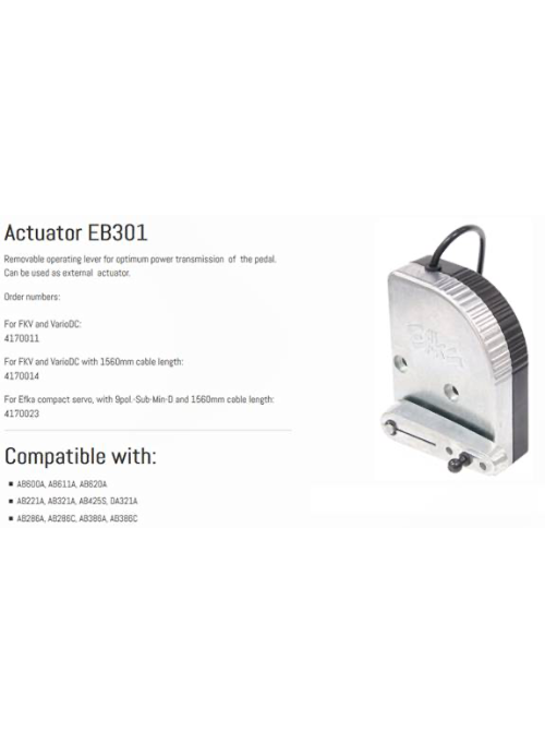 Efka Motors Analogue Actuator - Empenzo Automated Sewing Systems