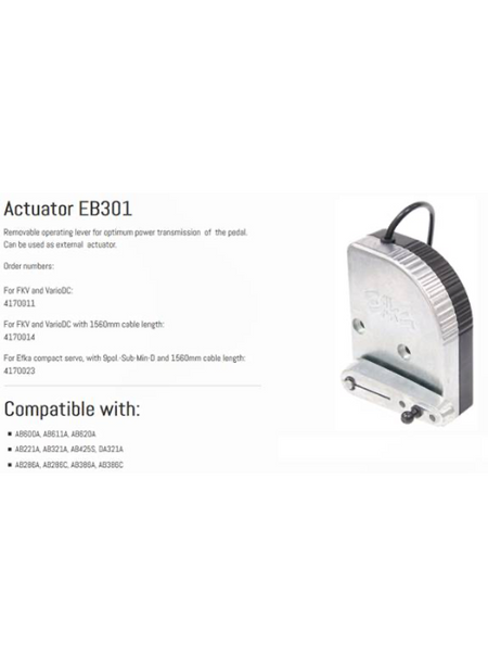 Efka Motors Analogue Actuator - Empenzo Automated Sewing Systems