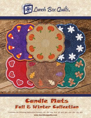 Lunch Box Quilts, LLC Candle Mats - Fall & Winter