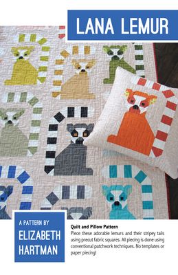 Elizabeth Hartman Lana Lemur Quilt Pattern