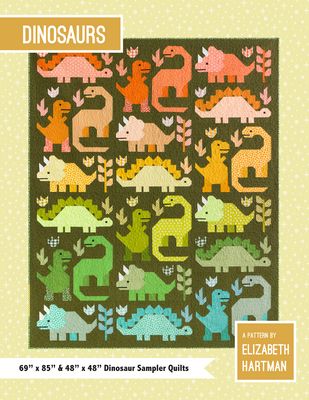 Elizabeth Hartman Dinosaurs Quilt Pattern