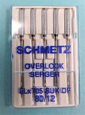 Schmetz Elx Chrome Finish Ball Point 80/12 5-pack