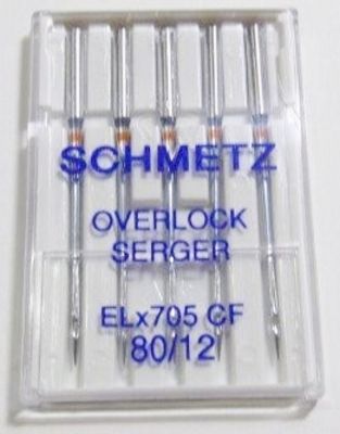 Schmetz Elx Chrome Finish sz80/12 5-Pack