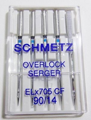 Schmetz Elna Serger Chrome sz90 5-pack