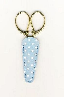 Inazuma Embroidery Scissor Case Blue