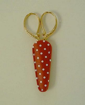 Inazuma Embroidery Scissor Case Red