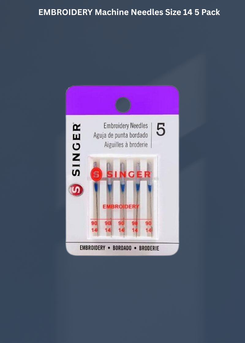 EMBROIDERY Machine Needles Size 14 5 Pack