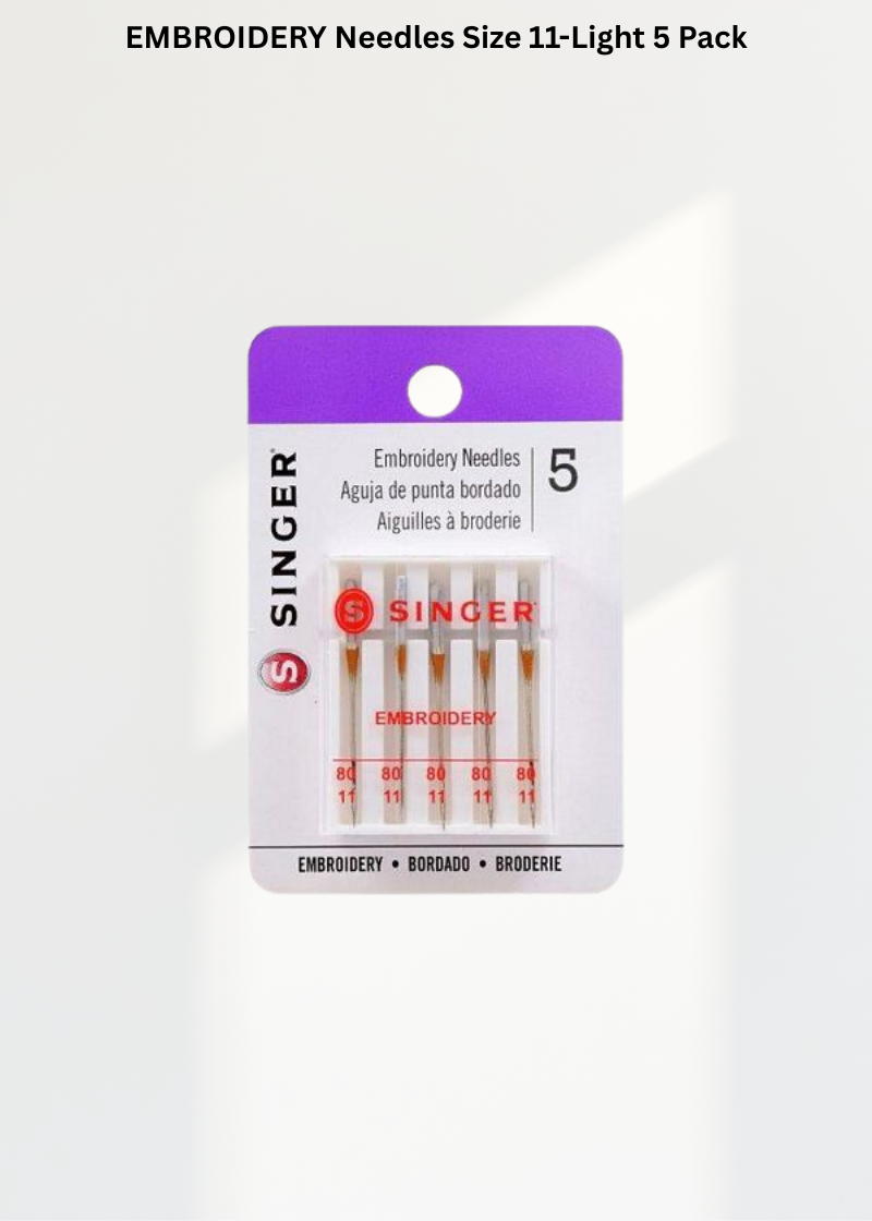 EMBROIDERY Needles Size 11-Light 5 Pack
