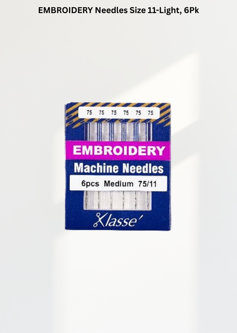 EMBROIDERY Needles Size 11-Light, 6Pk