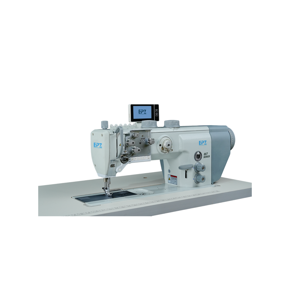 EPZ 867 Flat Bed – 335mm Long Arm Compound Feed Lockstitch Sewing Machine