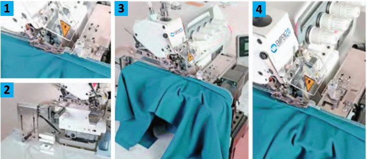 Automatic Ribbed Coller Attaching Machine
