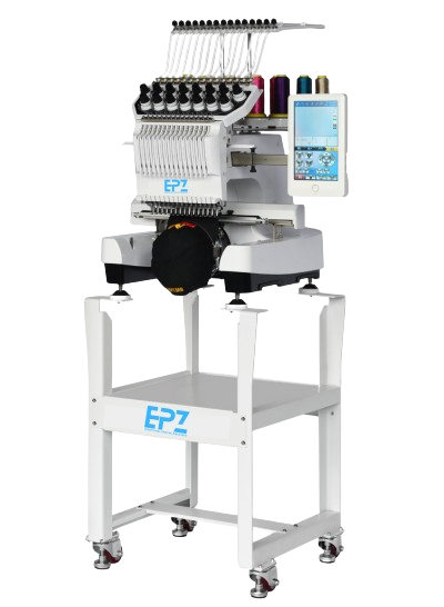 EPZ-FW-1501R – 12-Needle Commercial Single Head Embroidery Machine – 400×600mm