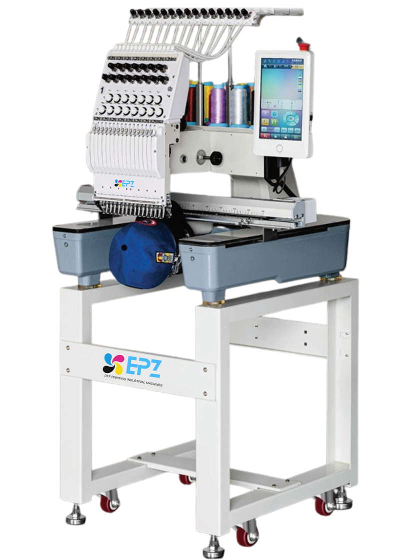 EPZ-FW-1501R – 15-Needle Commercial Single Head Embroidery Machine – 400×600mm