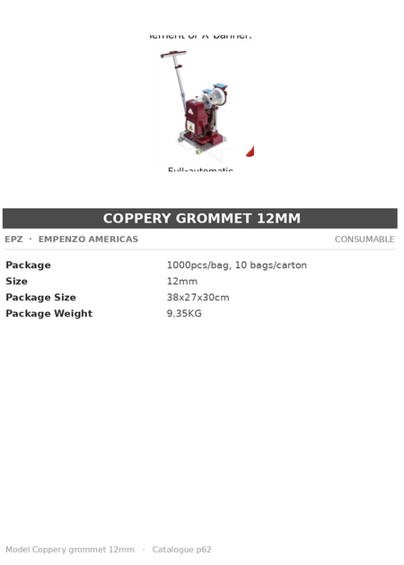 EPZ Coppery Grommet 12mm