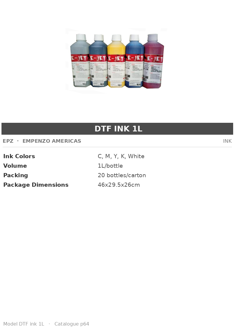 EPZ DTF ink 1L