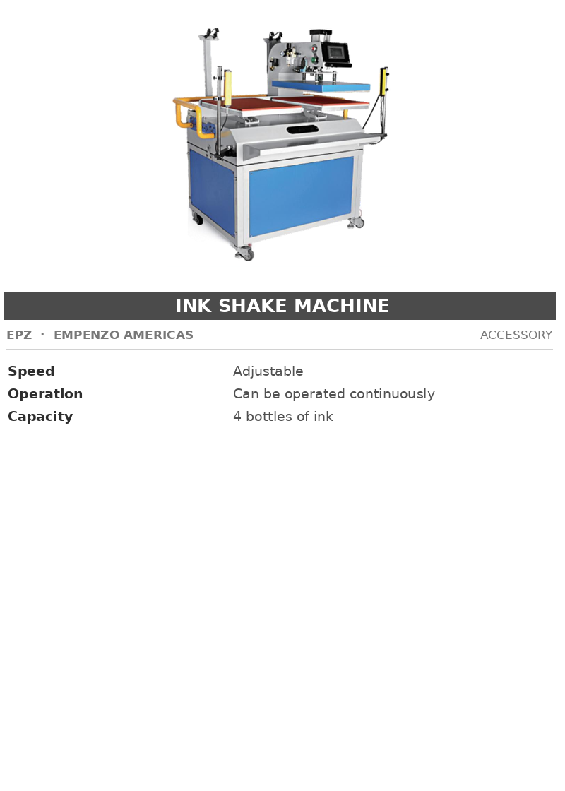 EPZ Ink Shake Machine