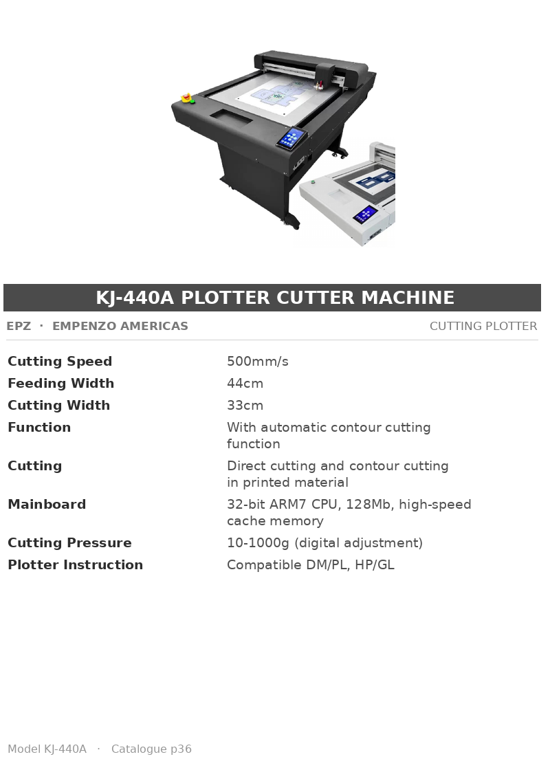 EPZ KJ-440A Plotter Cutter Machine