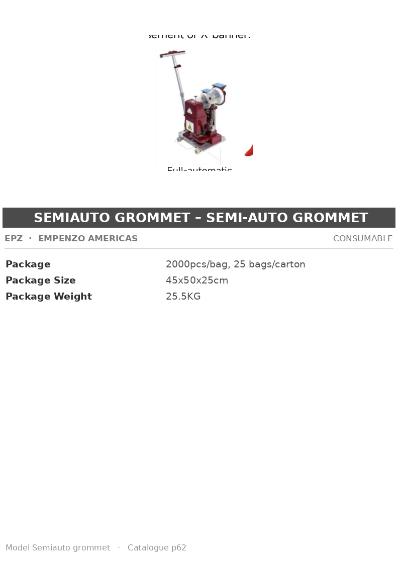EPZ Semiauto grommet – Semi-Auto Grommet