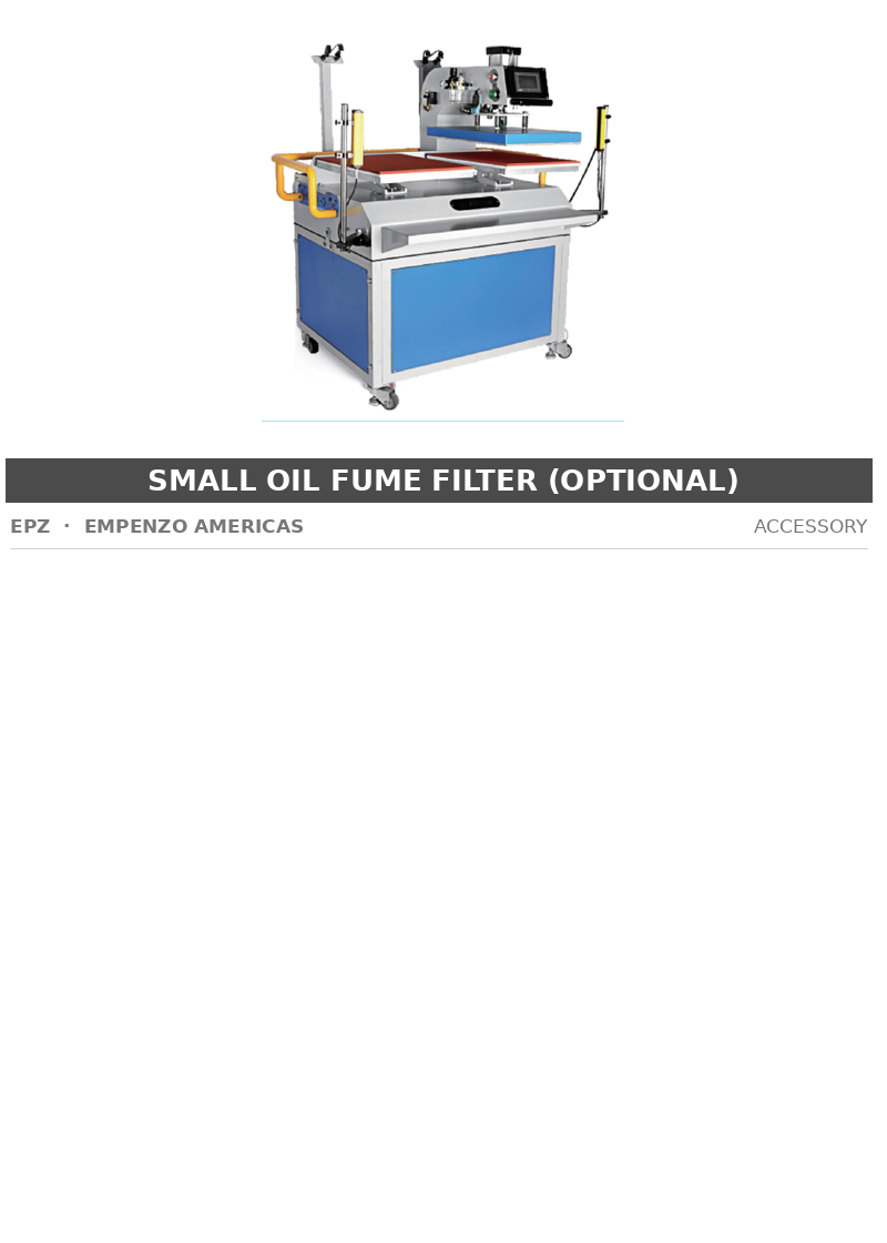 EPZ Small Oil Fume Filter (Optional)