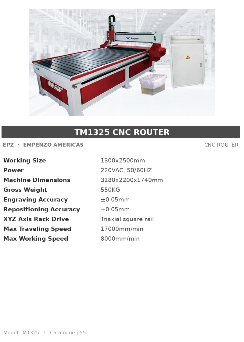 EPZ TM1325 CNC Router