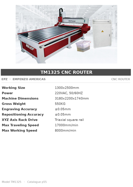 EPZ TM1325 CNC Router