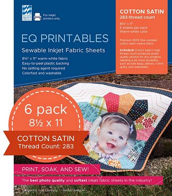The Electric Quilt Company EQ Printables Premium Cotton Satin/6 Sheets