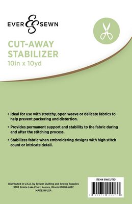 EverSewn Cut-away Stabilizer 10 in x 10 yd 2/pk