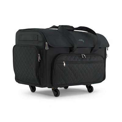 Everything Mary Xxl Sewing Machine Tote Black Quilted