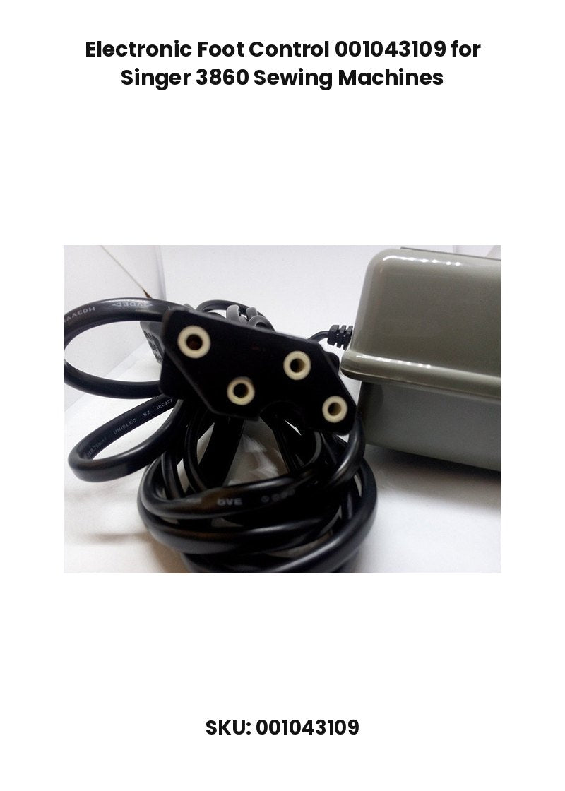 Electronic Foot Control 001043109 for Singer 3860 Sewing Machines