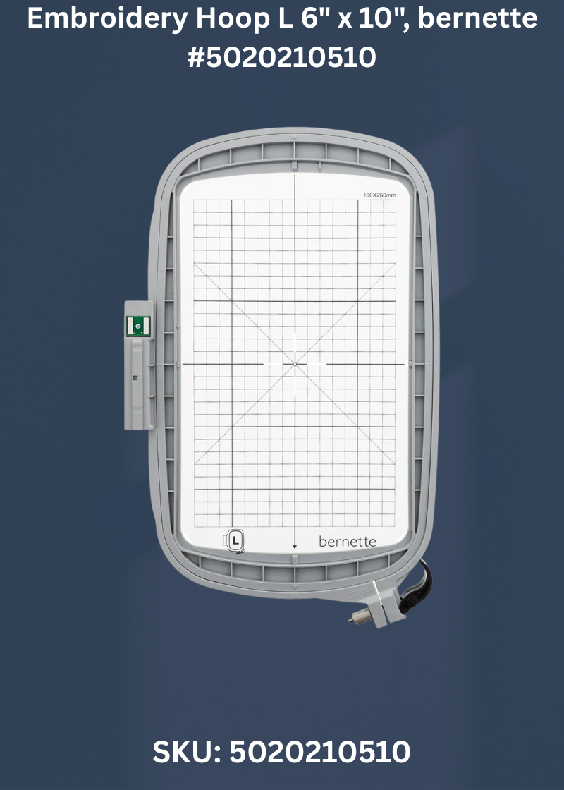Embroidery Hoop L 6" x 10" for bernette 5020210510