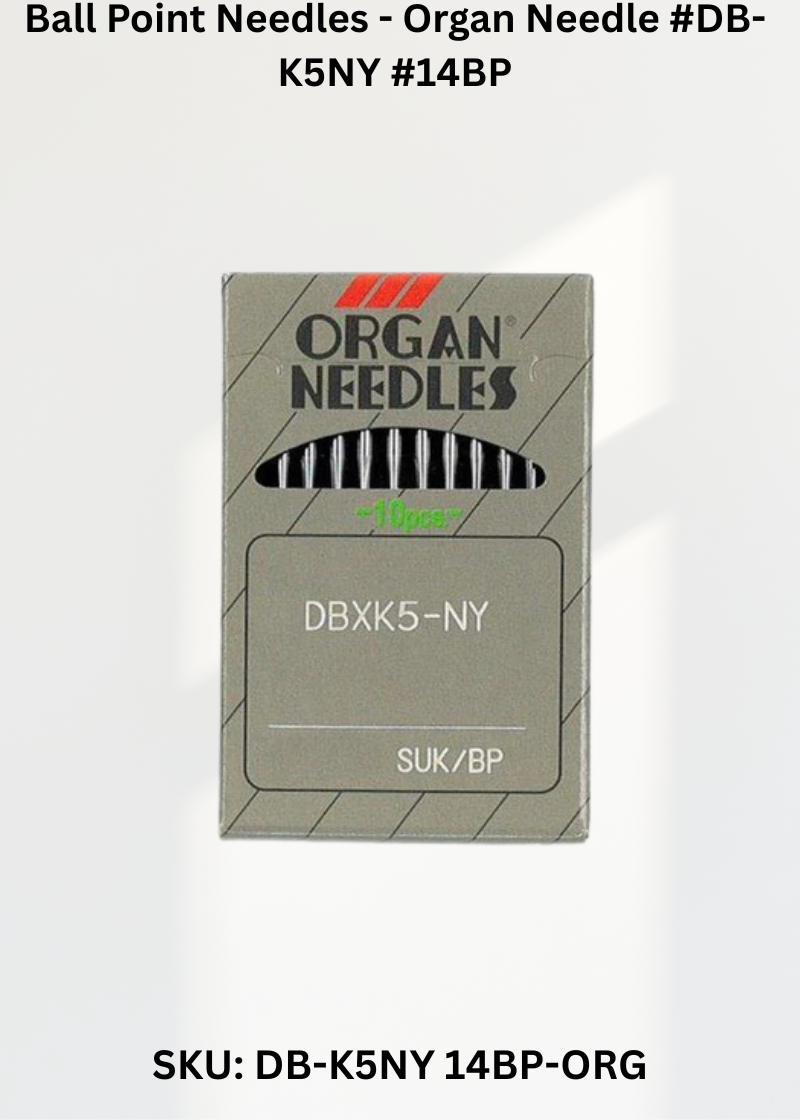 Ball Point Needles - Organ Needle #DB-K5NY #14BP