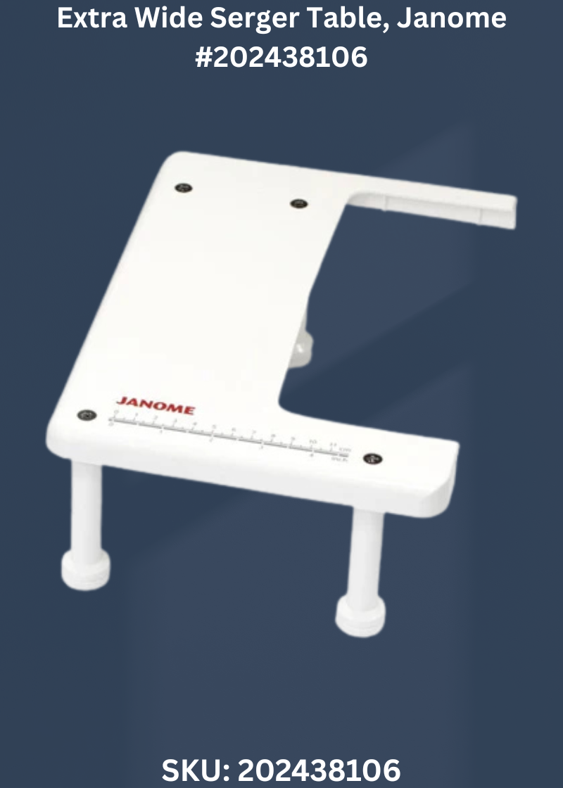 Extra Wide Serger Table for Janome 202438106