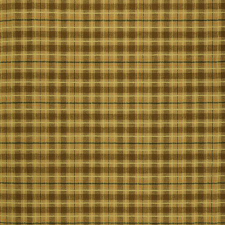 Highlands Flannel Fabric Collection - Dobby Check Plaid Olive Jam