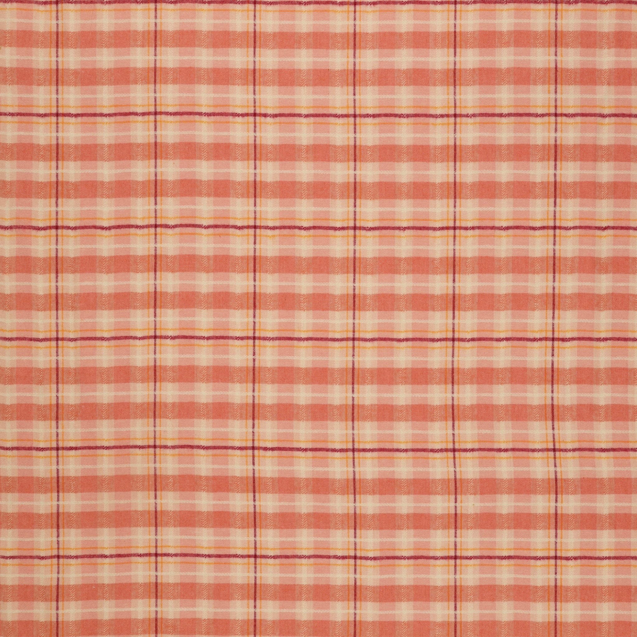 Highlands Flannel Fabric Collection - Dobby Check Plaid Primrose