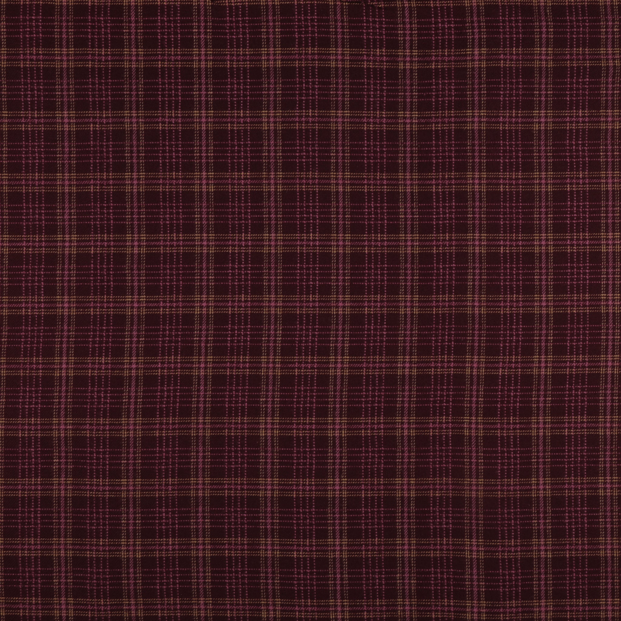 Highlands Flannel Fabric Collection - Dobby Crosshatch Plaid Merlot