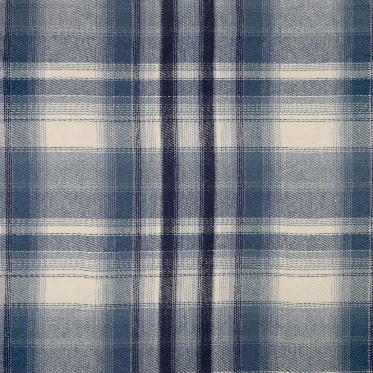 Highlands Flannel Fabric Collection - Twill Prairie Plaid Earl Grey