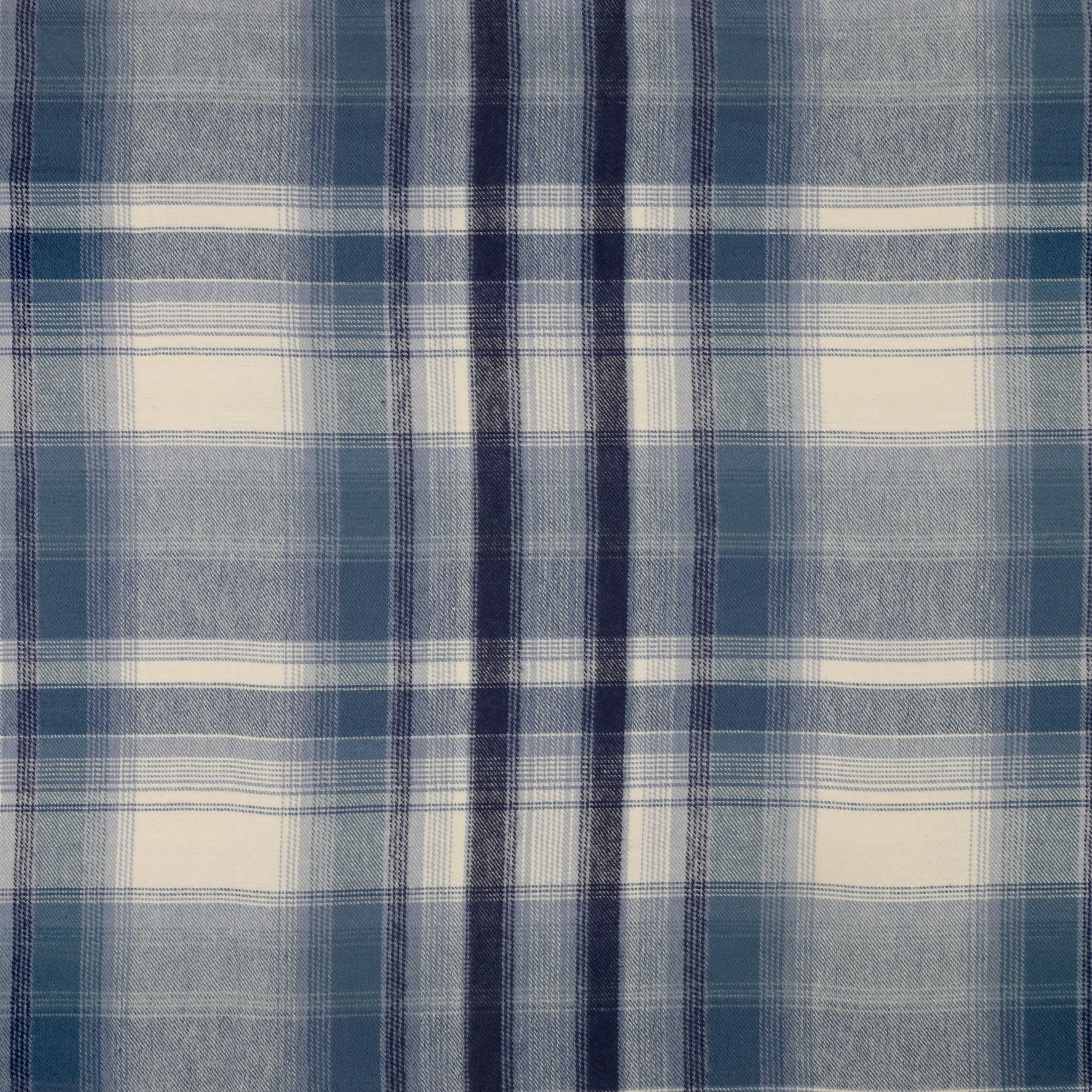 Highlands Flannel Fabric Collection - Twill Prairie Plaid Earl Grey