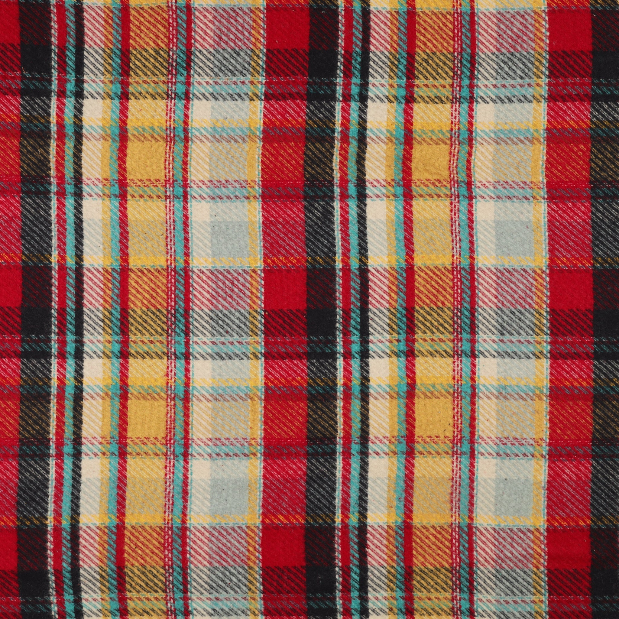Highlands Flannel Fabric Collection - Twill Royal Plaid Berry Pie
