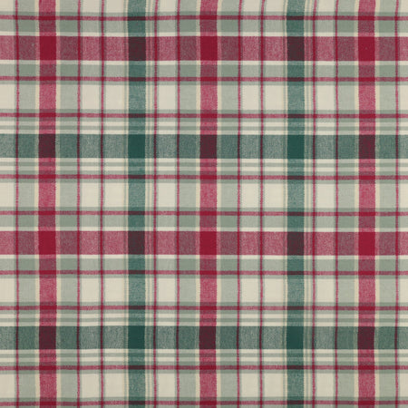 Highlands Flannel Fabric Collection - Herringbone Chevron Plaid Eucalyptus