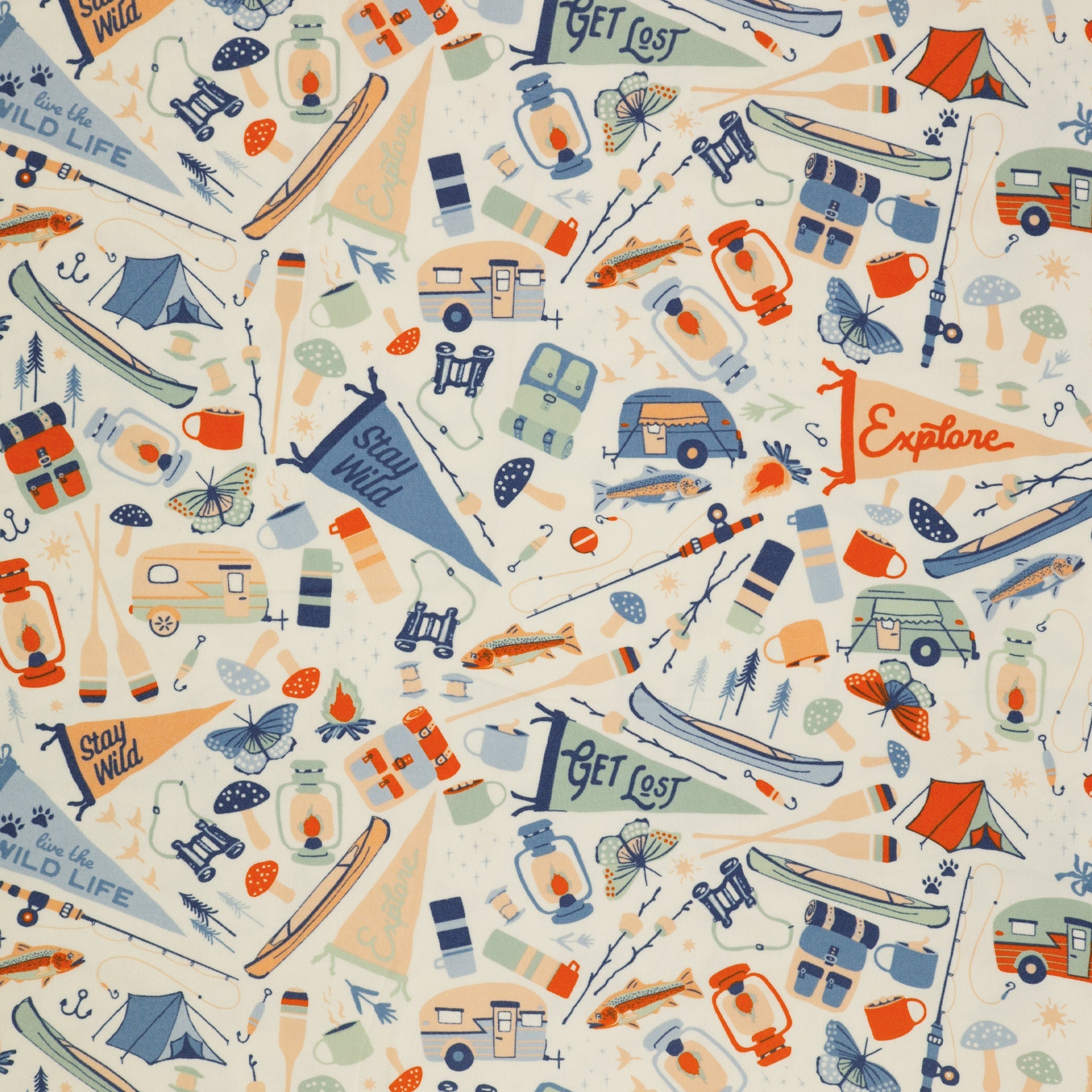 Happy Camper Fabric Collection - Jamboree in Flannel