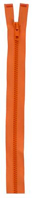 Coats & Clark Separating Sport Zipper-24" Polyester, Tangerine