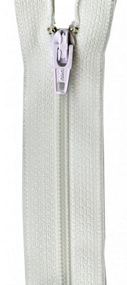 Coats & Clark Polyester Zipper 18", White